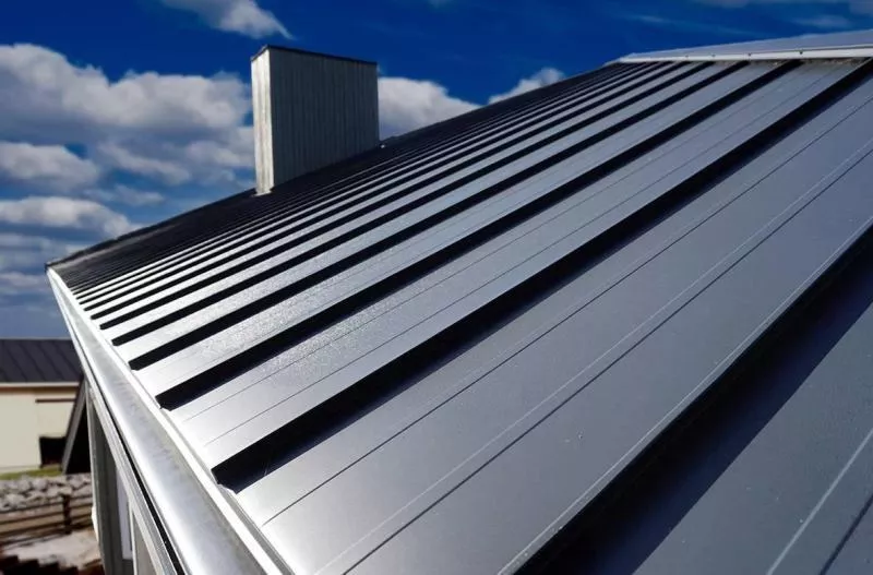 Двойной стоячий фальц Line Grand Line Rooftop Matte Стальной Бархат 0.5 мм RAL 7024 Мокрый асфальт купить в екатеринбурге