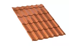 Металлочерепица Ламонтерра-Х AGNETA 0.5 мм Copper медь. Цена: 805 руб. Артикул: sup4