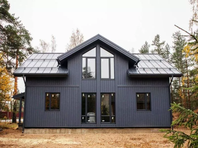 Кликфальц Pro Gofr Grand Line Satin Matt 0.5 мм RAL 7024 Мокрый асфальт купить в екатеринбурге