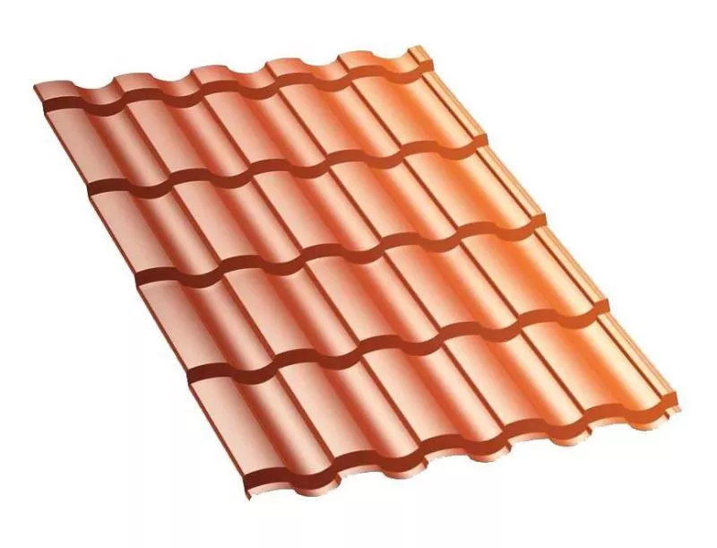Металлочерепица Монтекристо-XL AGNETA 0.5 мм Copper медь купить в екатеринбурге