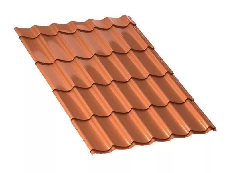Металлочерепица Ламонтерра-XL AGNETA 0.5 мм Copper медь купить в екатеринбурге