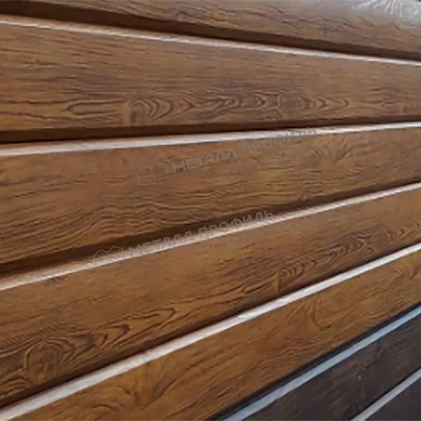 Сайдинг МЕТАЛЛ ПРОФИЛЬ Lбрус-XL-14х335 (ECOSTEEL_MA-01-МореныйДуб-0.5) купить в екатеринбурге