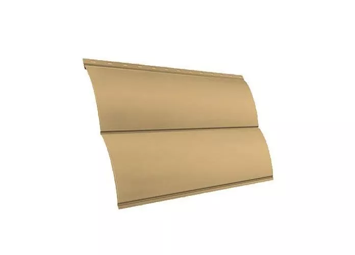 Металлический сайдинг Grand Line Блок-хаус New Drap 0,45 мм RAL 1014 Cлоновая кость купить в екатеринбурге