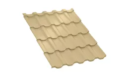 Металлочерепица Трамонтана-S NormanMP 0.5 мм RAL 1014 Слоновая кость. Цена: 619 руб. Артикул: tramont_03-1014s