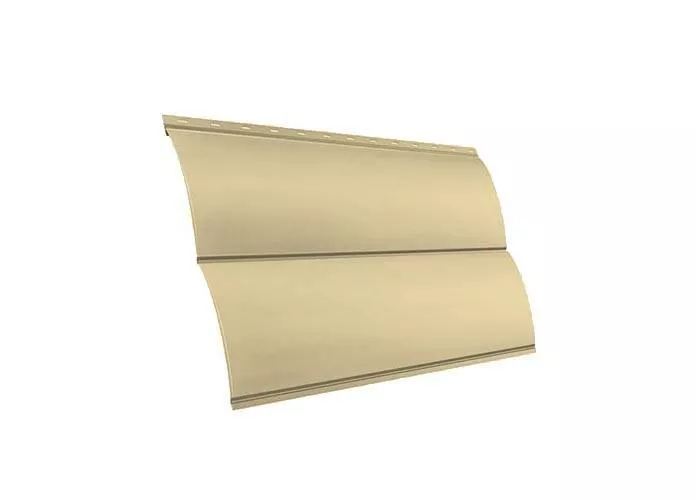 Металлический сайдинг Grand Line Блок-хаус New Satin 0,5 мм RAL 1015 Cветлая слоновая кость купить в екатеринбурге