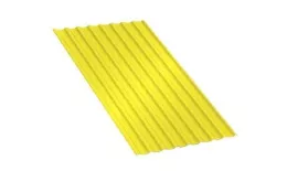 Профнастил МП20 B Полиэстер 0,7 мм RAL 1018 Цинково-желтый. Артикул: MP20BPE07-1018