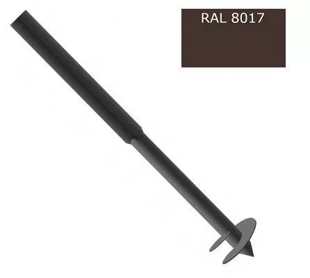 Столб Винтовой 3500мм 60х60-2000мм/d51-1500мм, ППК RAL 8017 Коричневый купить в екатеринбурге