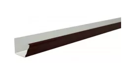 Желоб прямоугольный Vortex 127мм 3м Grand Line RR 32 Темно-коричневый. Артикул: GrandLine-VOD-52