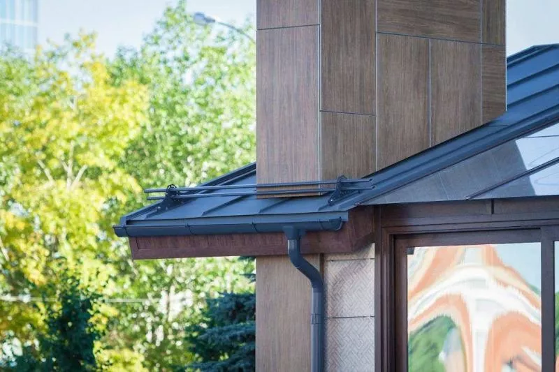 Двойной стоячий фальц Grand Line Rooftop Matte Стальной Бархат 0.5 мм RAL 7024 Мокрый асфальт купить в екатеринбурге