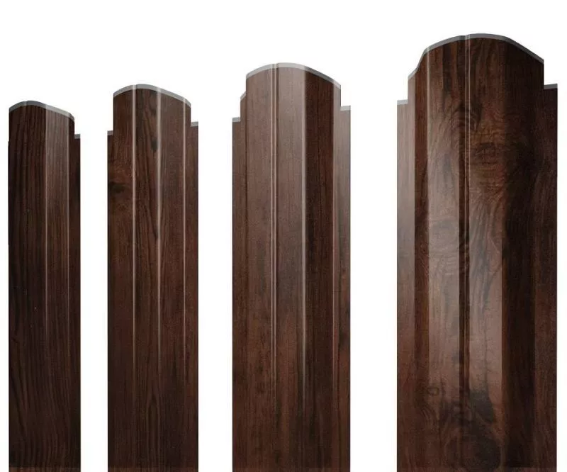 Штакетник Grand Line П -образный А 0,45 Print Elite Cherry Wood Бразильская вишня купить в екатеринбурге