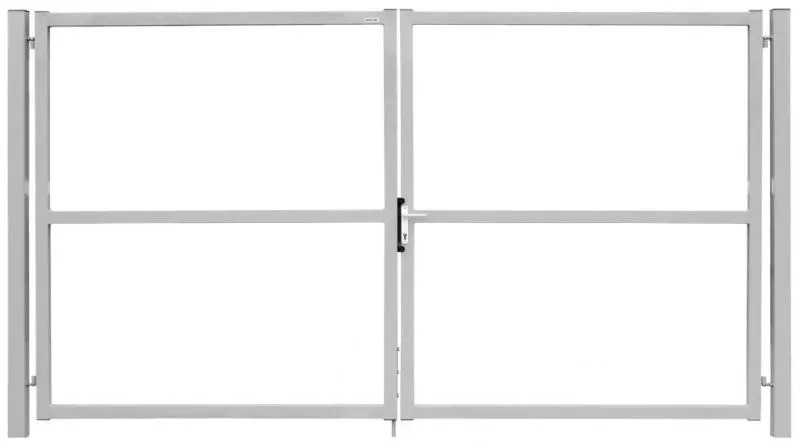 Ворота Colority Zinc Lock 2,0х3,5 RAL 7040 GL купить в екатеринбурге