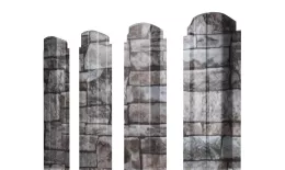 Штакетник Grand Line П-образный А фигурный 0,45 Print Elite Fine Stone Камень. Цена: 118 руб. Артикул: Pobr_Krug_31