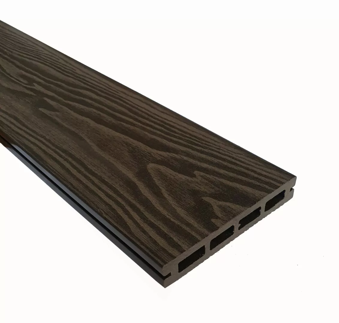 Доска террасная ТЕРРАпол пустотелая с пазом СМАРТ 3D Венге Соренто 130х22х4000мм купить в екатеринбурге