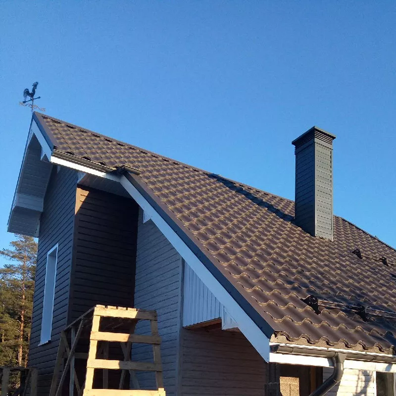 Металлочерепица Монтерроса-M VALORI 0.5 мм DarkGrey Темно-серый купить в екатеринбурге