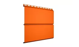 Металлический сайдинг Grand Line ЭкоБрус PE 0,45 мм RAL 2004 Оранжевый. Артикул: GrandLine-MS1095