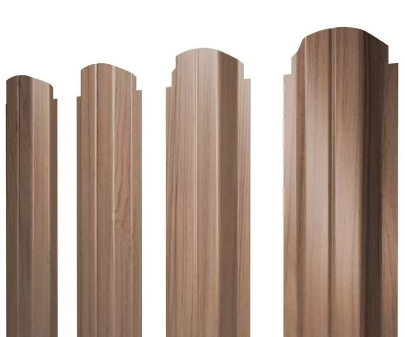 Штакетник Grand Line П-образный А фигурный 0,45 Print Elite Honey Wood Медовое дерево купить в екатеринбурге