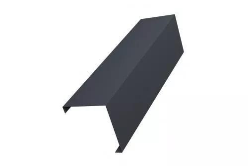 Декоративная накладка на столб угловая жалюзи Milan,Tokyo 0,5 GreenСoat Pural RR 23 темно-серый (RAL 7024 мокрый асфальт) GL купить в екатеринбурге