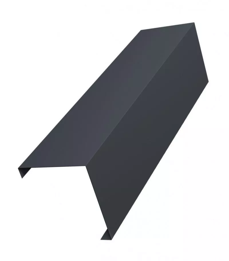 Декоративная накладка на столб угловая жалюзи Milan,Tokyo 0,5 GreenСoat Pural RR 23 темно-серый (RAL 7024 мокрый асфальт) GL купить в екатеринбурге