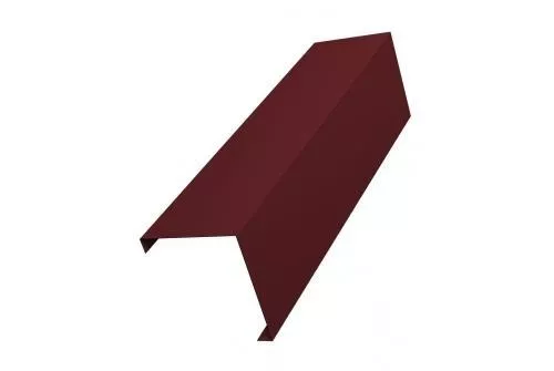 Декоративная накладка на столб угловая жалюзи Milan,Tokyo 0,45 PE с пленкой RAL 3005 красное вино GL купить в екатеринбурге