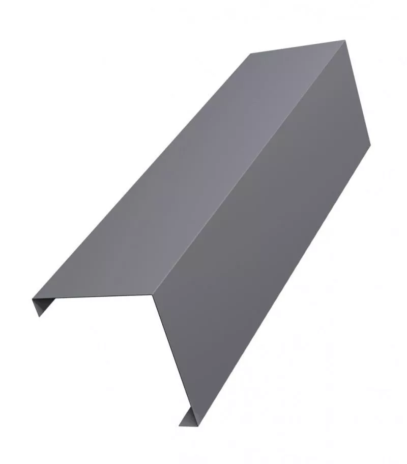 Декоративная накладка на столб угловая жалюзи Milan,Tokyo 0,45 PE с пленкой RAL 7004 сигнальный серый GL купить в екатеринбурге