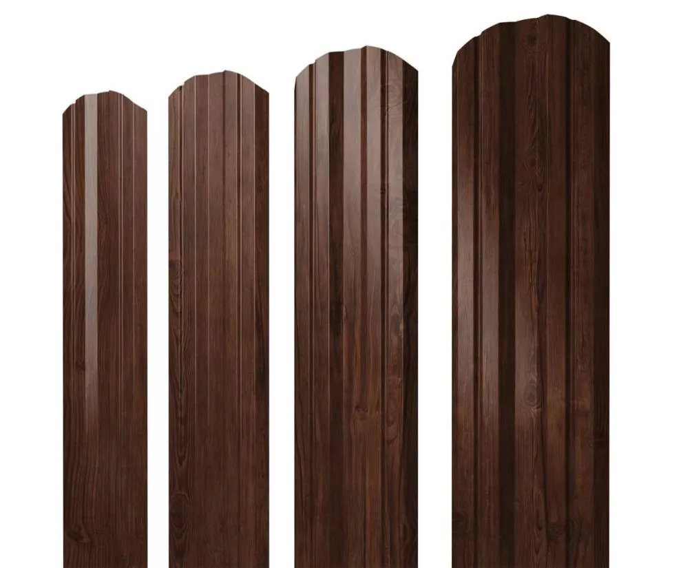 Штакетник Twin фигурный 0,45 Print Premium Cherry Wood купить в екатеринбурге