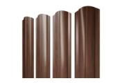 Штакетник Круглый с прямым резом 0,45 Print Elite Choco Wood TwinColor – Купить оптом и в розницу