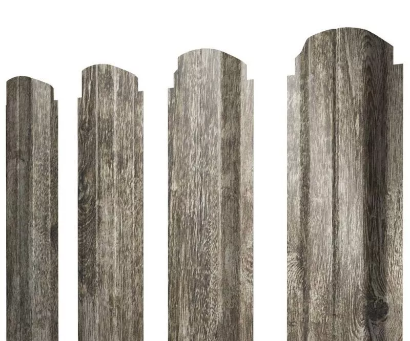Штакетник Grand Line П-образный А фигурный 0,45 Print Elite Nordic Wood Северное дерево купить в екатеринбурге