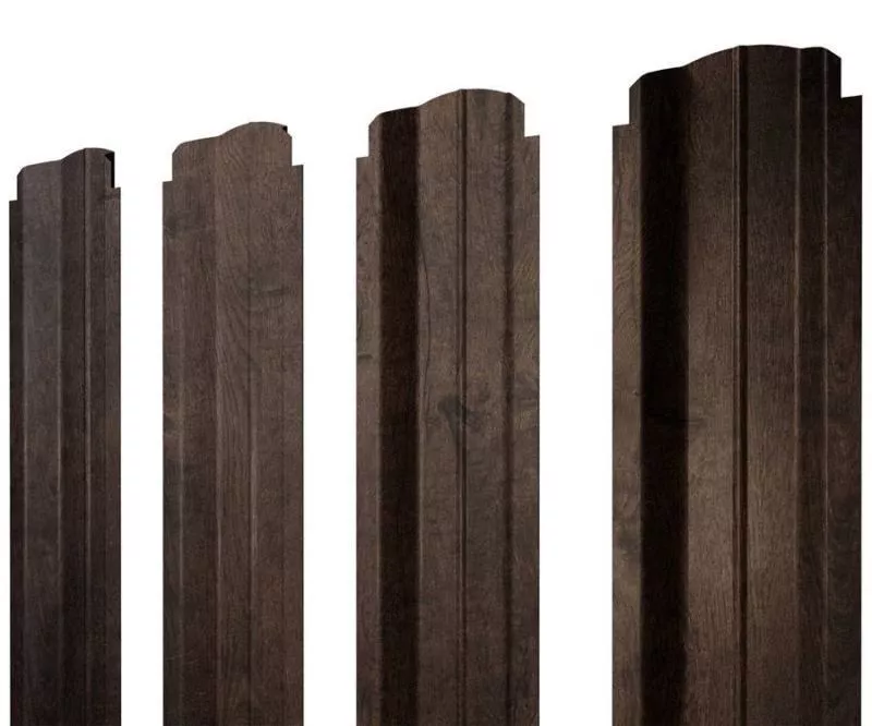Штакетник Grand Line П-образный B фигурный 0,45 Print Elite Antique Wood Античный дуб купить в екатеринбурге