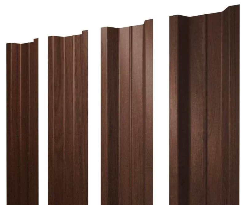 Штакетник Grand Line П -образный В 0,45 Print Elite Choco Wood Шоколадное дерево купить в екатеринбурге