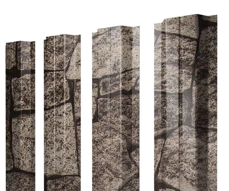 Штакетник Grand Line П -образный А 0,45 Print Elite King Stone Королевский камень купить в екатеринбурге