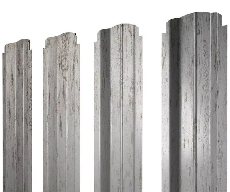 Штакетник Grand Line П -образный В 0,45 Print Elite Snow Wood Снежное дерево купить в екатеринбурге