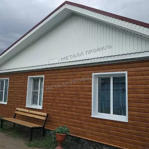 Сайдинг МЕТАЛЛ ПРОФИЛЬ Lбрус-XL-14х335 (ECOSTEEL_T-01-ЗолотойДуб-0.5) купить в екатеринбурге