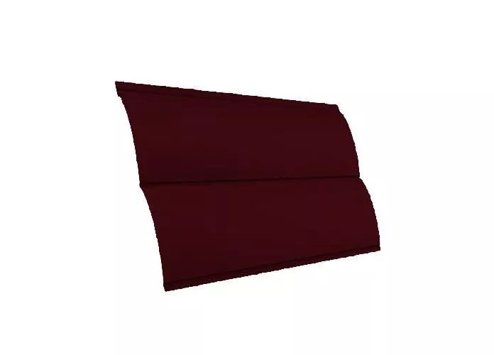 Металлический сайдинг Grand Line Блок-хаус New Drap 0,45 мм RAL 3005 Красное вино купить в екатеринбурге