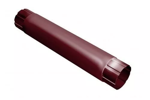 Труба круглая соединительная Grand Line 125/90 мм 1м RAL 3005 Красное вино купить в екатеринбурге