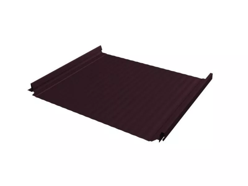 Кликфальц Pro Gofr Grand Line Quarzit Lite 0.5 мм RAL 3005 Красное вино купить в екатеринбурге
