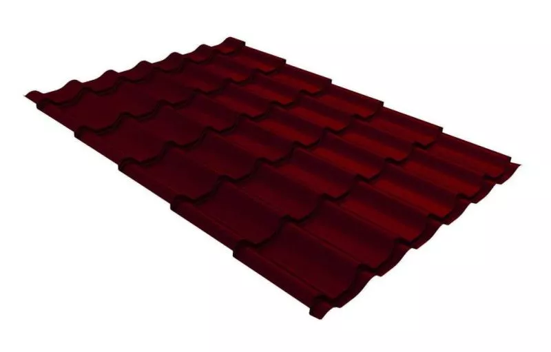 Металлочерепица GL Classic 0.45 Drap RAL 3005 красное вино купить в екатеринбурге