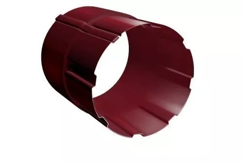 Соединитель трубы Grand Line 125/90 мм RAL 3005 Красное вино купить в екатеринбурге