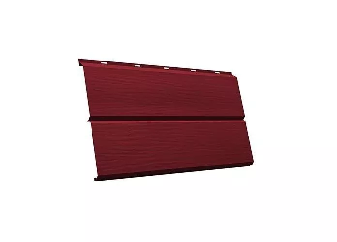 Металлический сайдинг Grand Line ЭкоБрус 3D Satin 0,5 мм RAL 3005 Красное вино купить в екатеринбурге