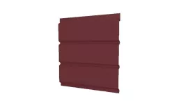 Софит металл GL без перфорации Satin 0,5 мм RAL 3005 красное вино. Артикул: GrLn01_02_03_Pr_255