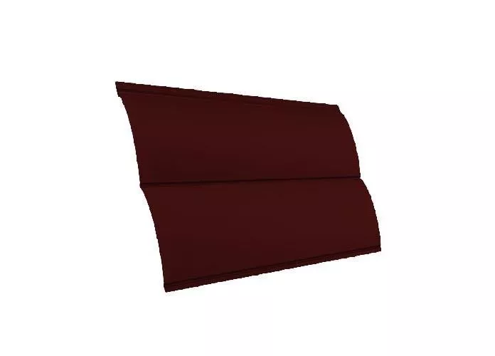 Металлический сайдинг Grand Line Блок-хаус New Satin 0,5 мм RAL 3009 Оксидно-красный купить в екатеринбурге