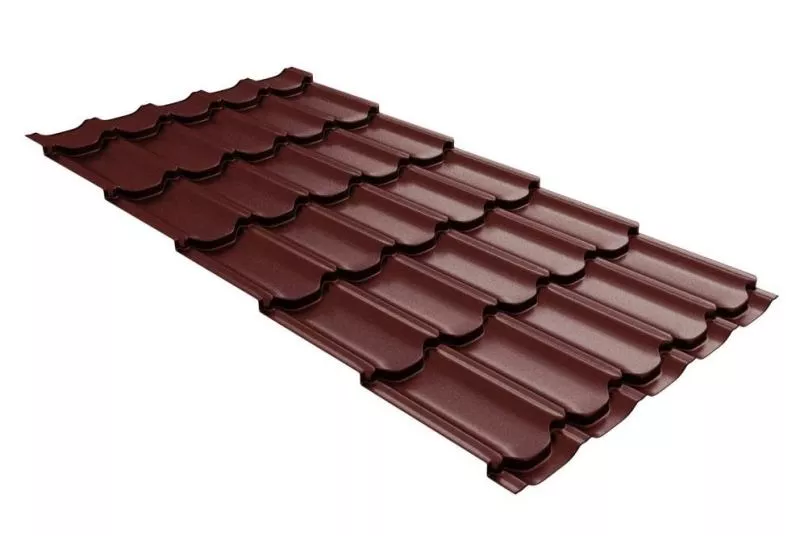 Металлочерепица GL Kvinta Plus 0,5 GreenCoat Pural RAL 3009 Оксидно-красный купить в екатеринбурге