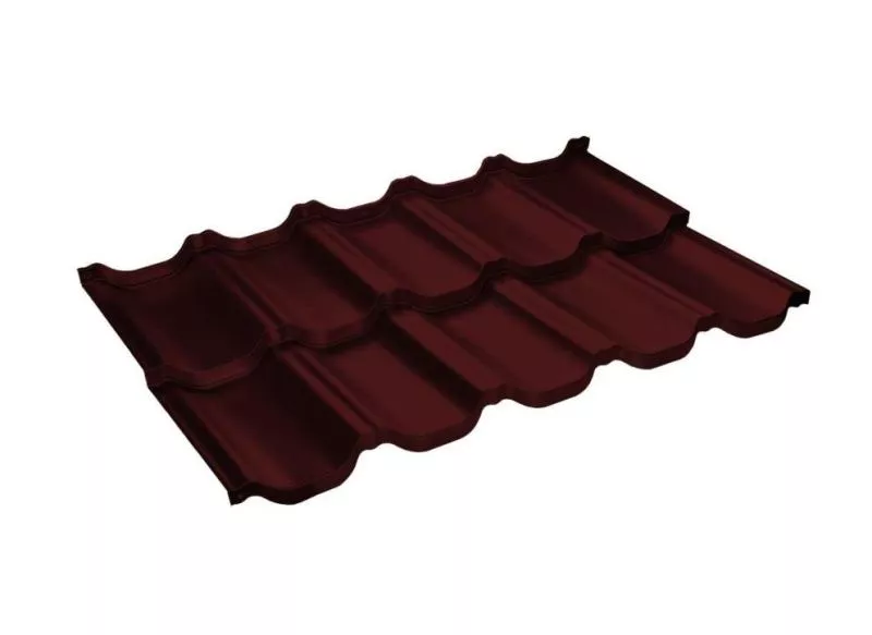 Металлочерепица GL Kvinta Uno 0,5 GreenCoat Pural RAL 3009 оксидно-красный купить в екатеринбурге