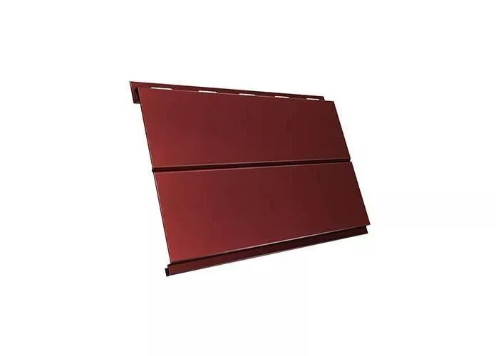 Металлический сайдинг Grand Line Вертикаль Line GreenCoat Pural Matt RAL 3009 Оксидно-красный купить в екатеринбурге