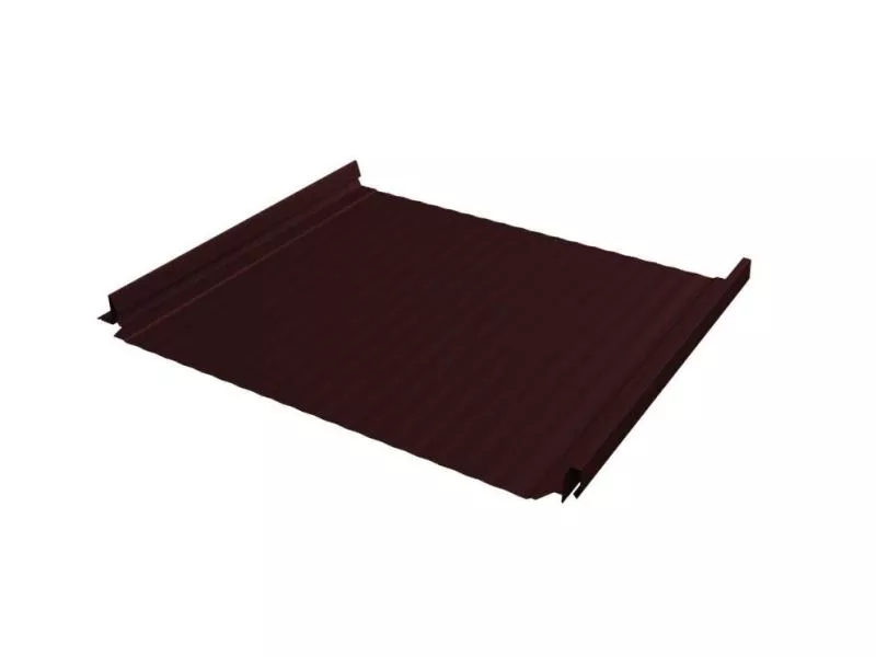 Кликфальц Pro Gofr Grand Line Satin 0.5 мм RAL 3009 Оксидно красный купить в екатеринбурге