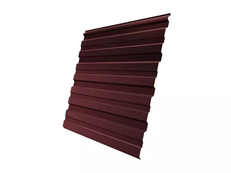 Профнастил Grand Line С10 R GreenCoat Pural Matt 0,5 мм RAL 3009 Оксидно-красный купить в екатеринбурге