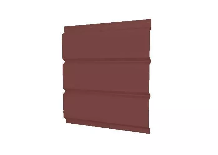Софит металл GL без перфорации Satin 0,5 мм RAL 3009 оксидно-красный купить в екатеринбурге