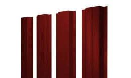 Штакетник Grand Line П -образный А 0,5 Satin RAL 3011 Коричнево-красный. Цена: 97 руб. Артикул: Pobraz_76