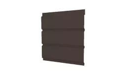 Софит металл GL без перфорации Satin 0,5 мм RR 32 темно-коричневый. Артикул: GrLn01_02_03_Pr_246