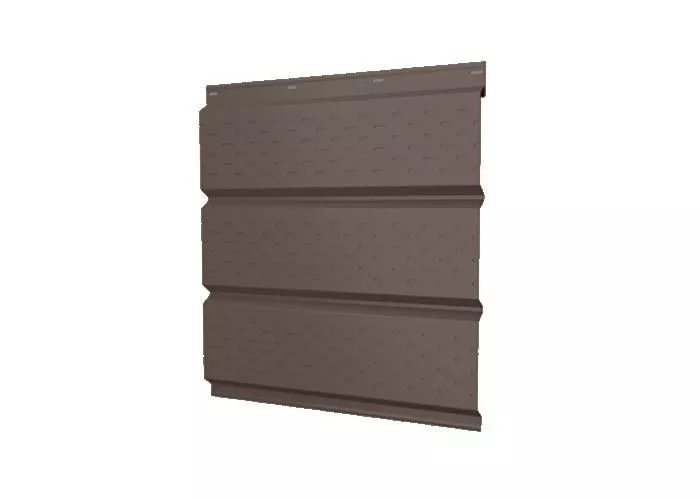 Софит металл GL с перфорацией Rooftop Matte Стальной бархат 0,5 мм RR 32 темно-коричневый купить в екатеринбурге