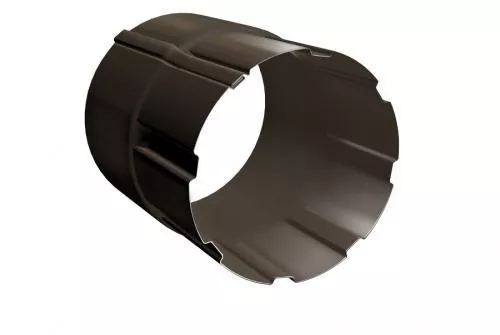 Соединитель трубы Grand Line 125/90 мм RR 32 Темно-коричневый купить в екатеринбурге